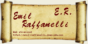 Emil Raffanelli vizit kartica